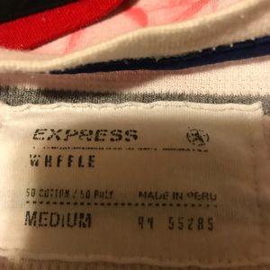 Express waffle shirt white